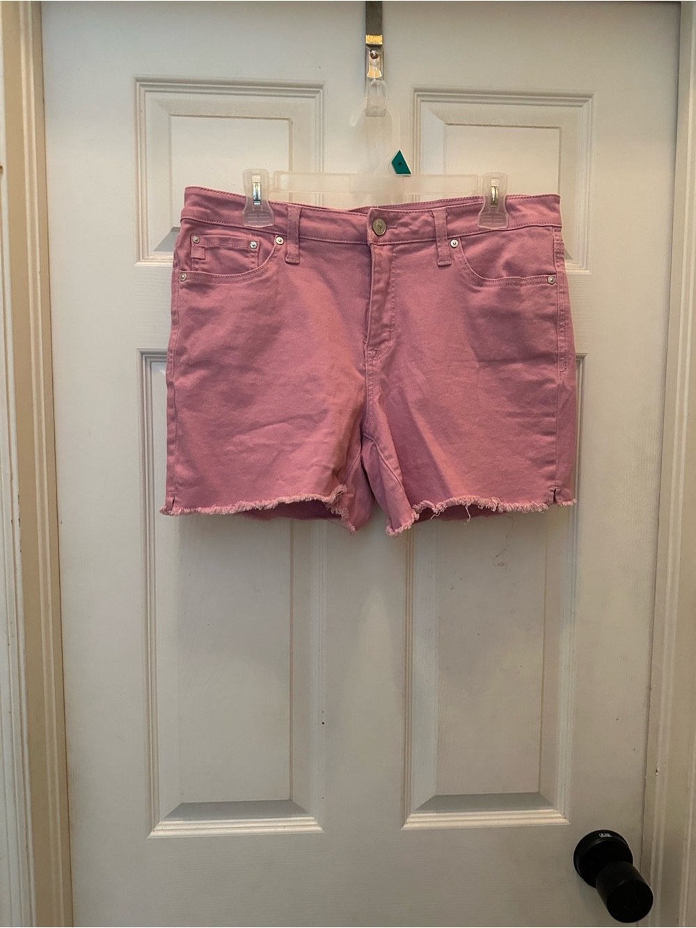 Women’s Pink Denim Cutoff Shorts